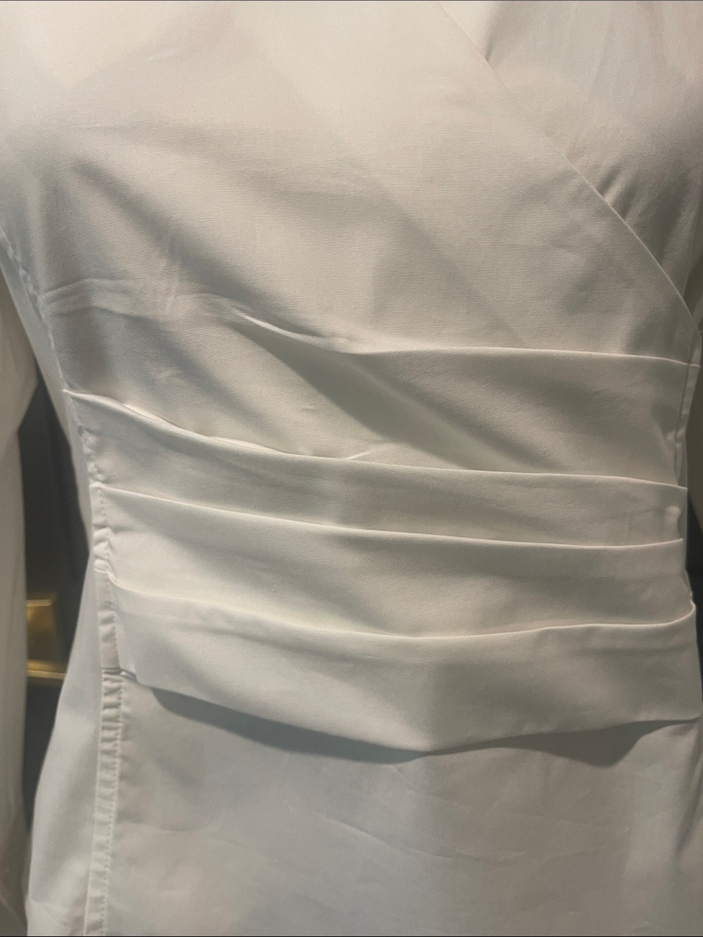Talbots Cotton Pleated Feminine Blouse Size 4P - Picture 3 of 7